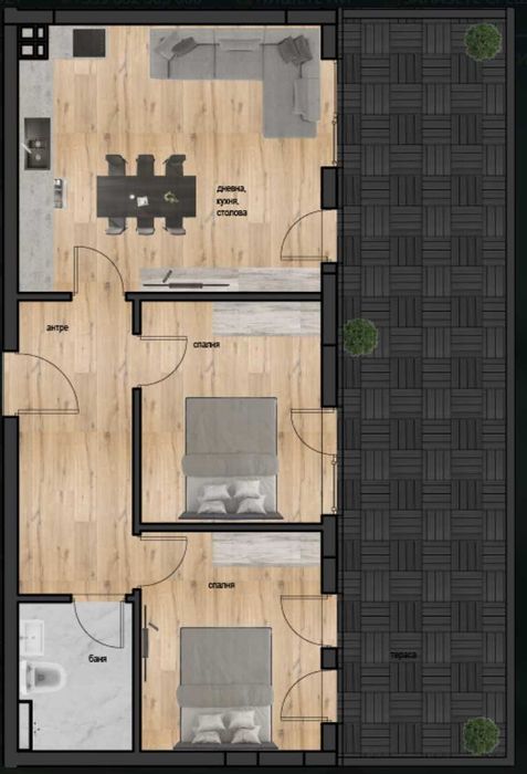 Продава се Тристаен апартамент в Пловдив, Христо Смирненски - 123 кв.м за 1103 €/кв.м - Снимка #1