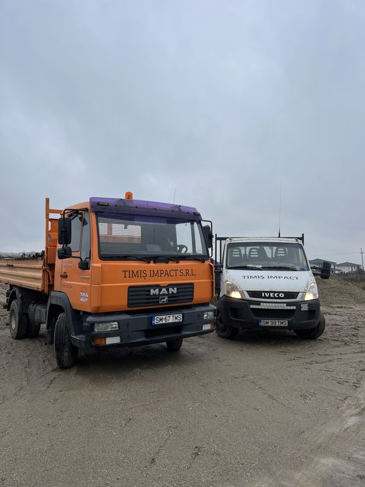 Transport nisip, balastru, margaritar, sort, moloz, pamant, piatra