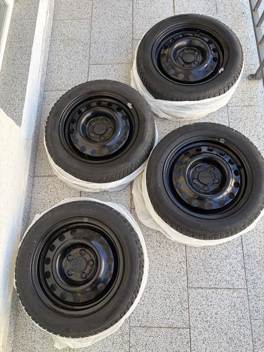 Set 4 Roti Iarna 205/55 R16 - Jante Tabla 5x114.3 Hyundai / Kia + Anvelope Tigar