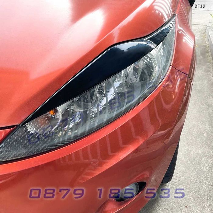 Вежди за фарове за Ford Fiesta MK6 2008-2012, черен гланц – BF19 тунинг добавки форд фиеста лайсни