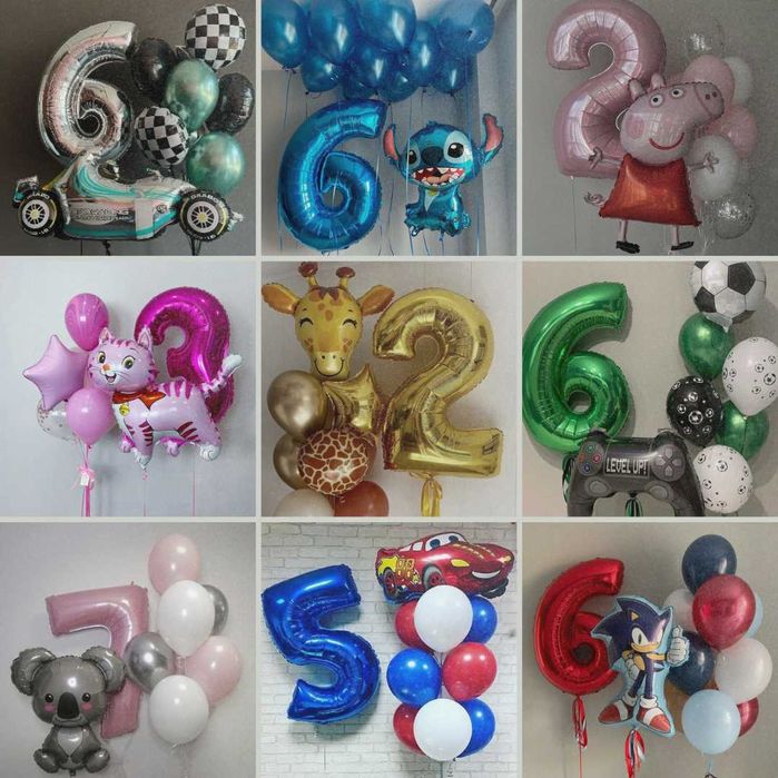 Балони с Хелий, Доставка на Букети от Балони с Хелий, Цифри с Хелий