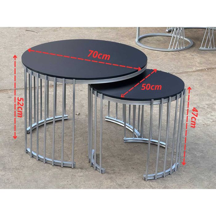 Журнальный стол, серия чёрный, с подставкой