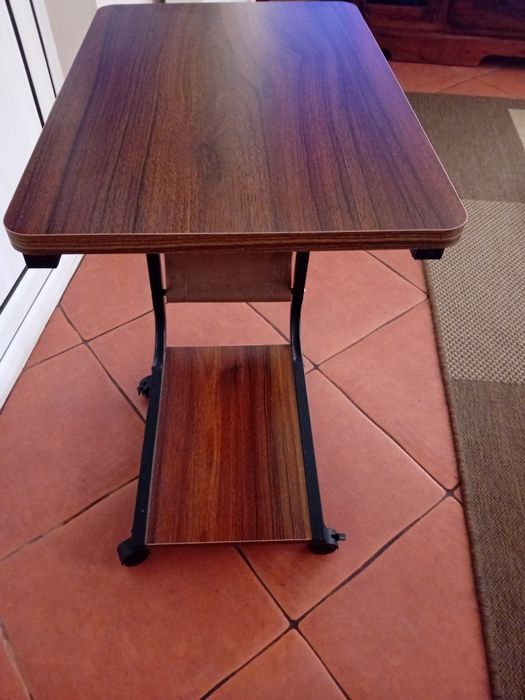 Măsuță cafea,cadru metalic cu rotițe