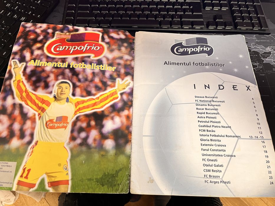 Album Campofrio Panini Anul 2000 cu Liga I Romania