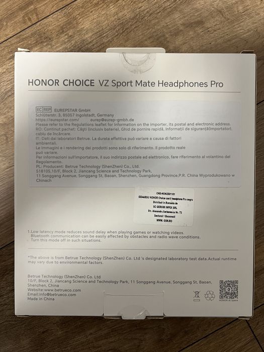 Vând caști HONOR  CHOICE  Headphones Pro SIGILATE