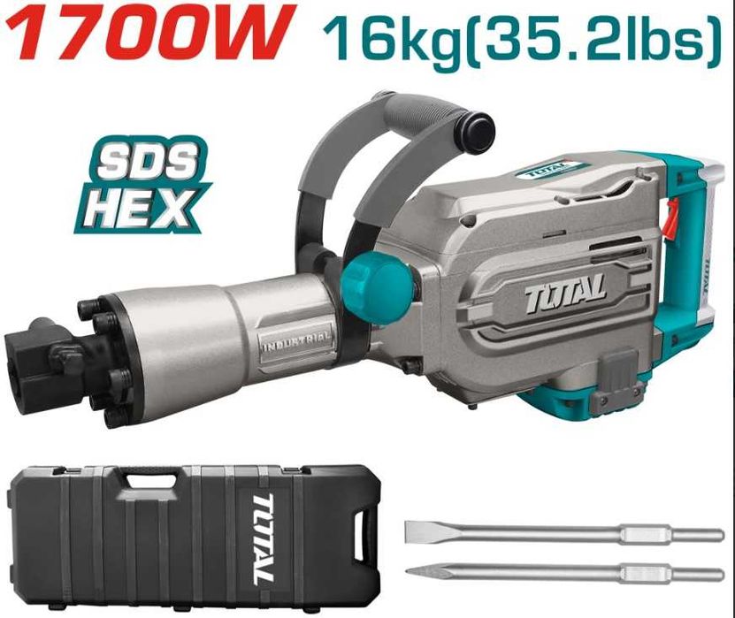 Къртач TOTAL Industrial, HEX, 1700 W