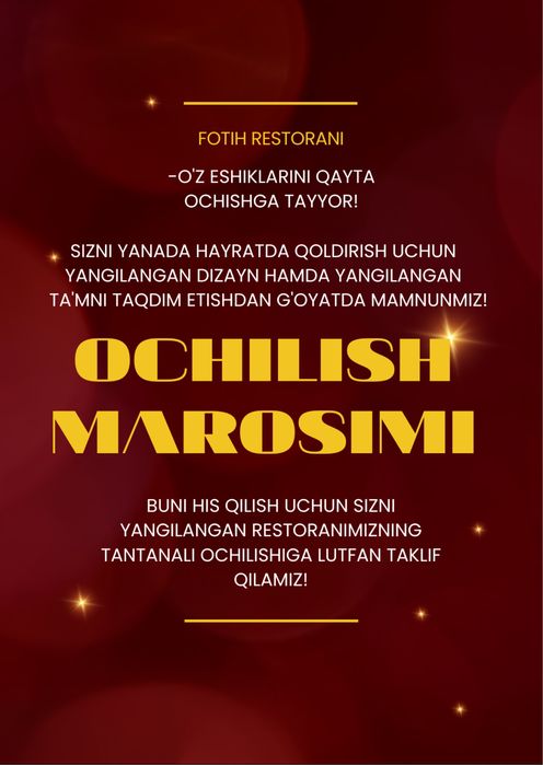 Taklifnomalar/Пригласительные открытки Yasab Berish/Создание