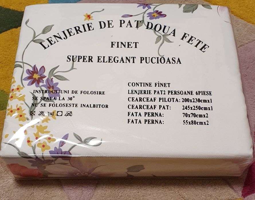Lenjerii de pat din bumbac si finet