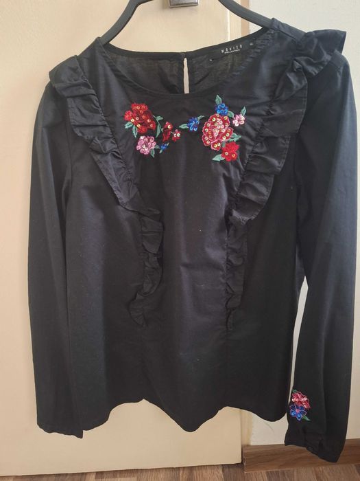 Дамска черна риза  MOHITO  colektion