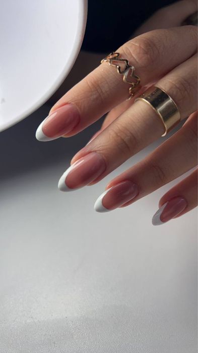 Выкладной френч маникюр педикюр наращивание аквариум