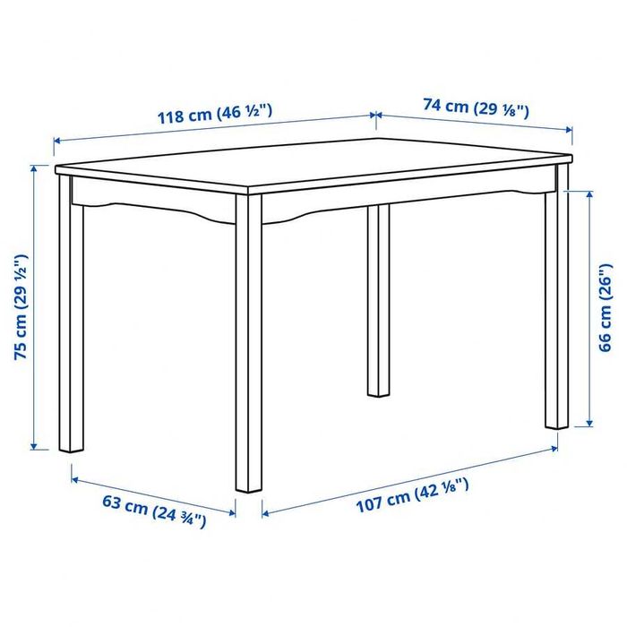 Masă Ikea - lemn masiv de pin