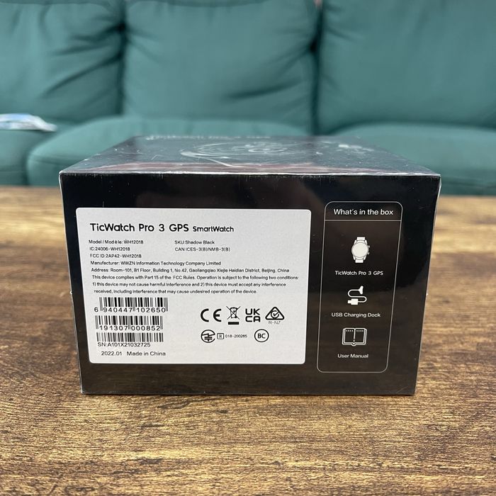 Ceas Smartwatch TicWatch Pro 3 GPS SIGILAT