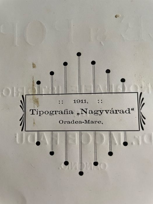Rare!carte 1911 -Biserica Sf .Uniri Tâmpahaza Uifalau -Iacob Radu
