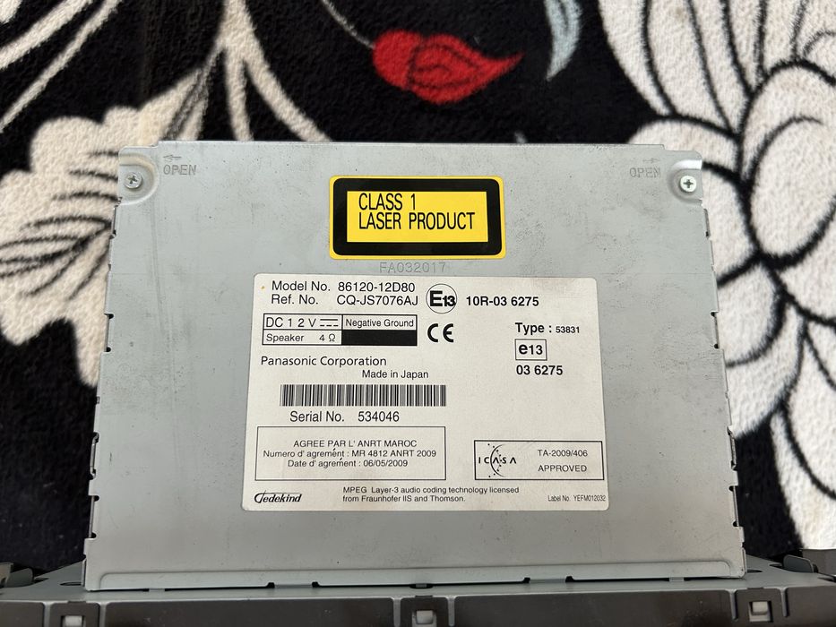 Магнитола Тойота Королла