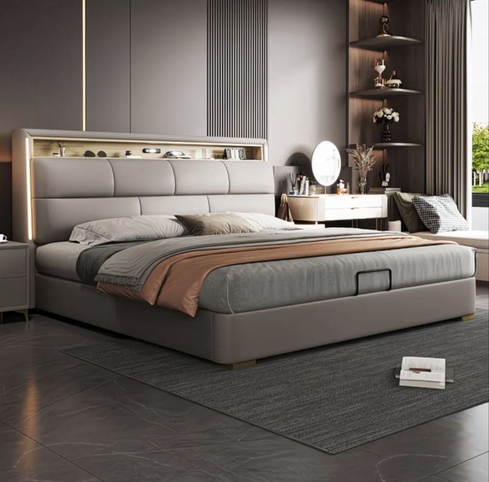 LUXORY КРОВАТЬ с Подсветкой и хранением