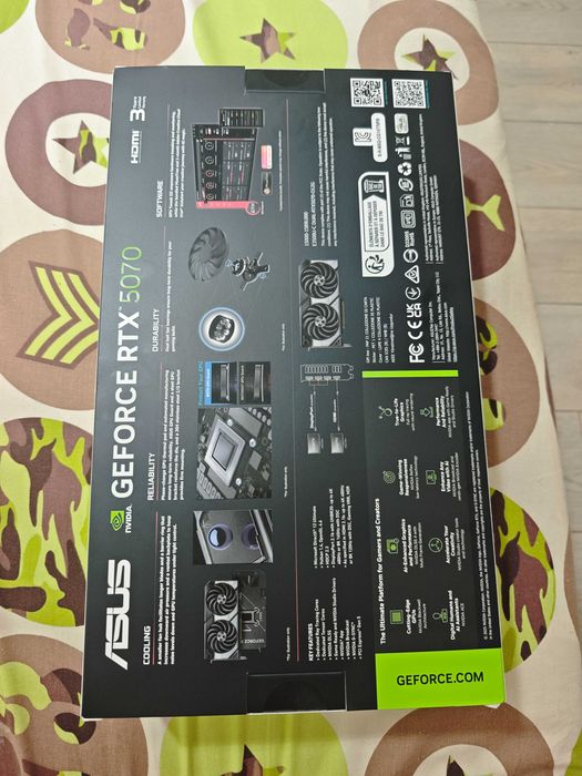 ASUS Dual GeForce RTX™ 5070 12GB GDDR7 нова неотваряна