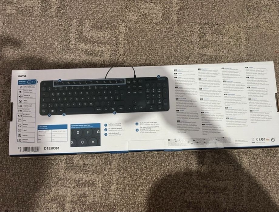 Tastatura noua cu fir HAMA KC-500