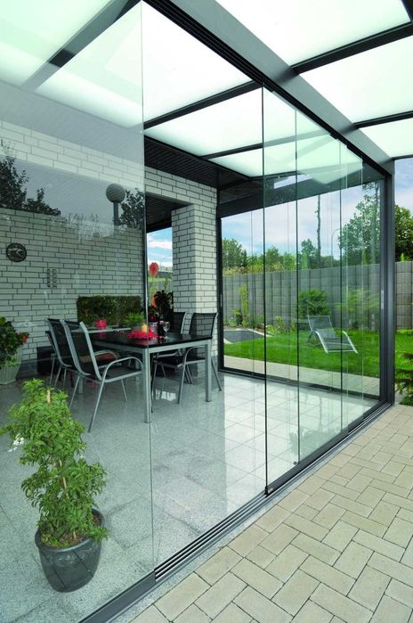 Terase aluminiu cu sticla