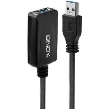 Cablu periferice LINDY USB3.0 Tata/Mama,Prelungitor USB 3.2 5M,TOP!