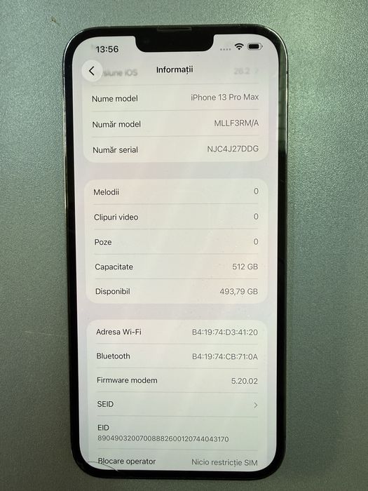 Iphone 13 pro max 512 gb 86 bat