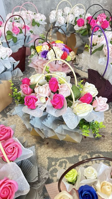 Мыльные розы букет