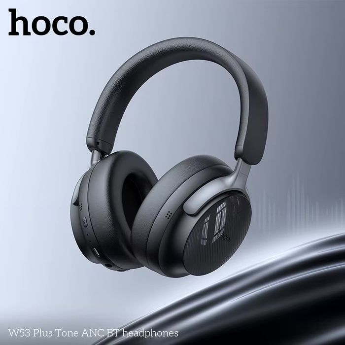 Беспроводные Наушники HOCO W53 Plus ANC carbon ( 90 часов )