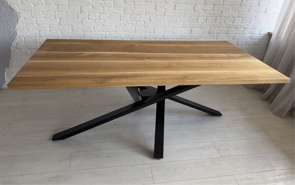 Трапезна маса 200 100 см дъб масив