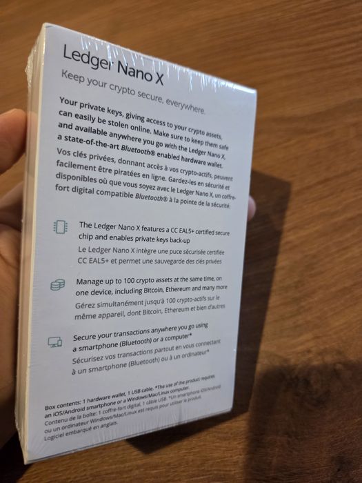 Ledger Nano X – nou, sigilat, nefolosit