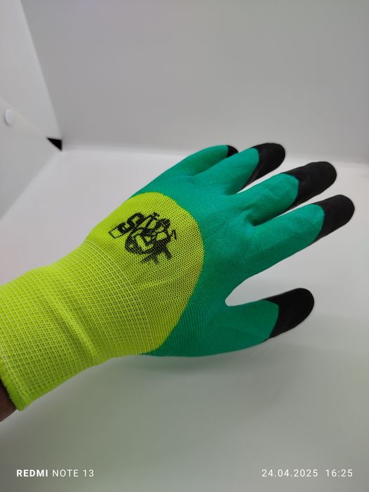 Перчатки рабочие хб белые тканьевые қолбақ қолғап прорезиненные