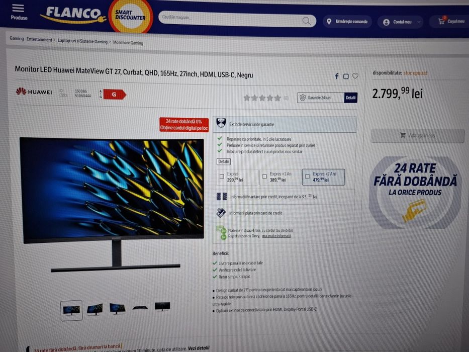 Huawei Mateview gt27,qhd,165hz