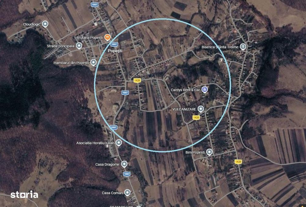 Teren Popesti, construibil si gradina, 1750mp,  investitie