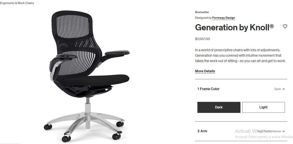 Scaun ergonomic Knoll premium