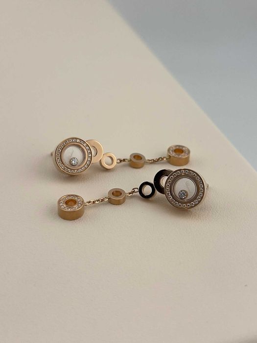 Серьги Chopard Happy Bubbles