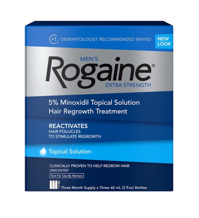 Rogaine solutie impotriva caderii parului, Minoxidil 5%,Pipeta inclusa