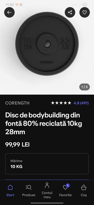 Vând greutăți bodybuiling