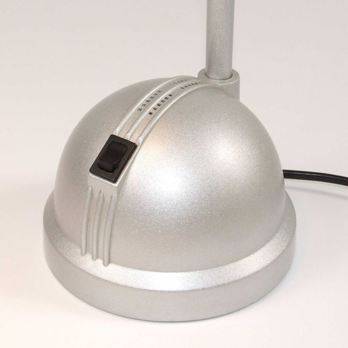 Veioza de birou MASSIVE brat flexibil, argintie, Made in Germany, NOUA