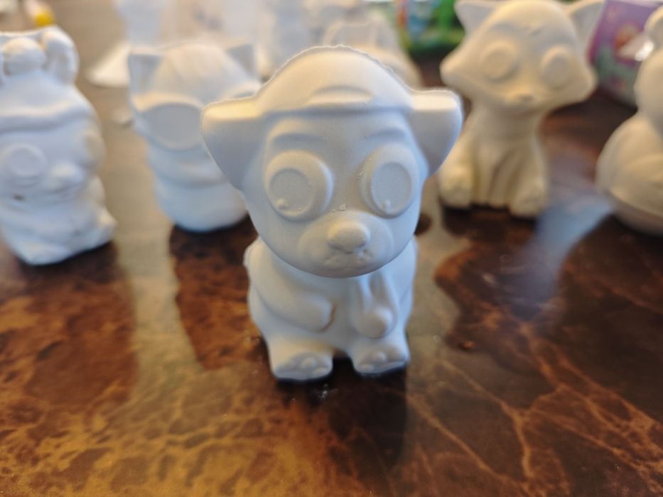 3D гипсови фигурки за оцветяване