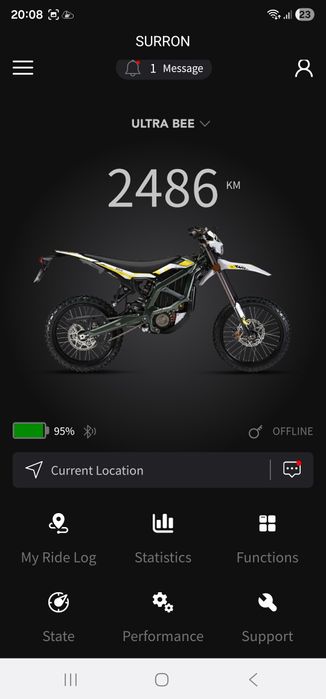 Motocicleta electrica enduro Surron Ultra Bee 2024 road legal + bonusuri, GPS si status baterie in aplicatie