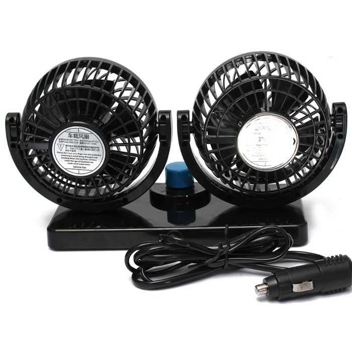 Вентилатор за автомобил 4" – 24V с монтаж чрез двойнозалепващо тиксо