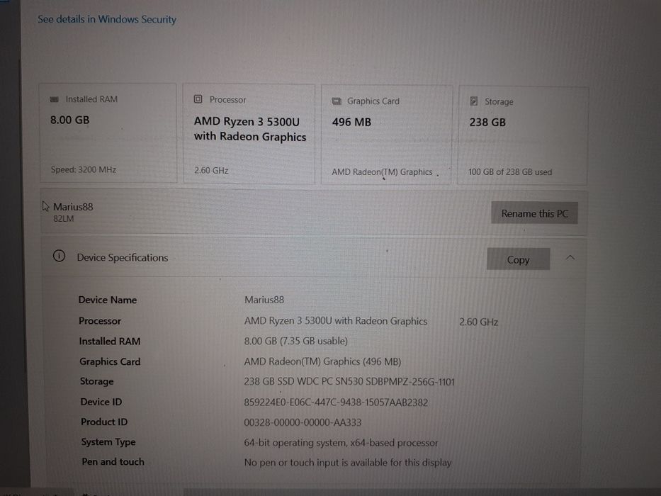 Laptop Lenovo IdeaPad5 14ALC05 perfect pentru plimbăreți