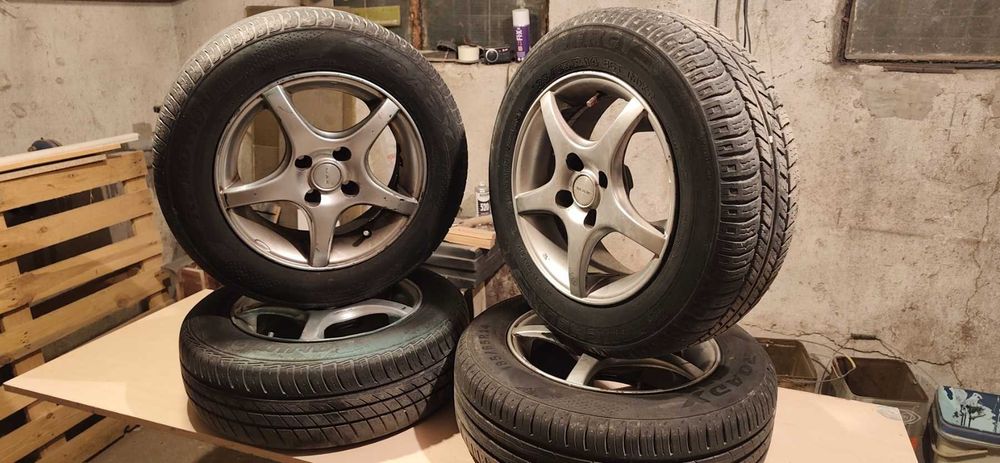 Лети джанти 14 "Mak" Рено Лагуна 1 - 4х100 с гуми 185/65/R14(две на един сезон)