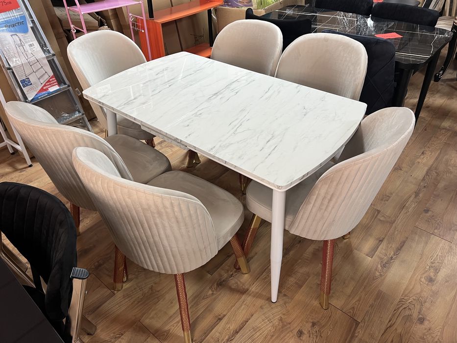 Трапезна маса Мраморна лукс