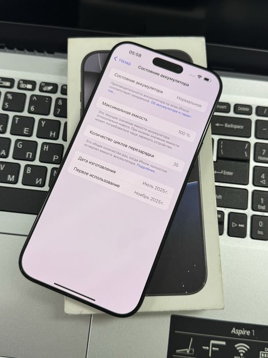 Iphone 16 Pro max 256Gb EAC емкость 100%