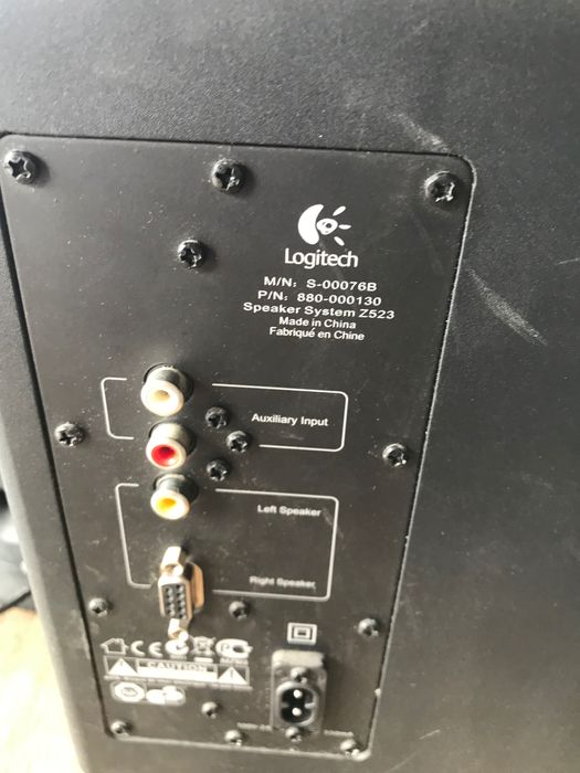 Лоджитек бас колона комплект идеално състояние