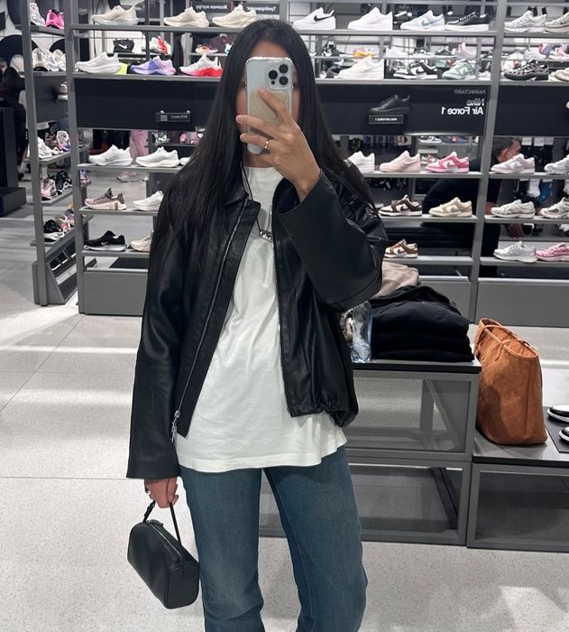 Куртка кожаная massimo dutti