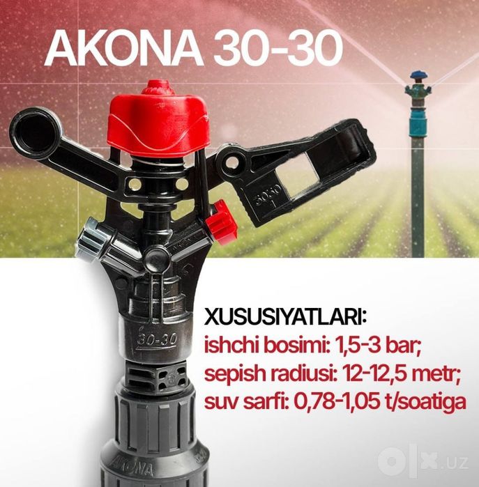 Yomğirlatib Suğorish Sprinklerlar Akona K4