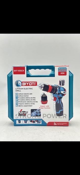Аккумуляторный шуруповерт BIYOTI BYT-1015CR