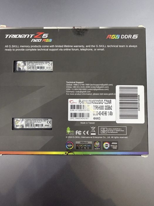 G skill trident z5 neo rgb 2x32=64 gb cl30