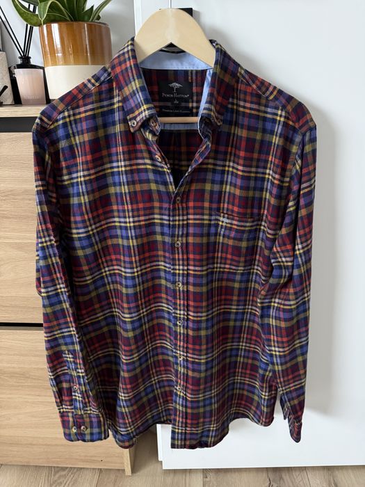 Camasa FYNCH HATTON Premium Light Flanel Carouri Barbati | Marime L