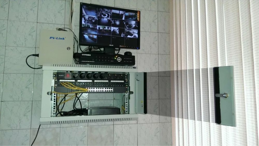 Установка систем видеонаблюдения
